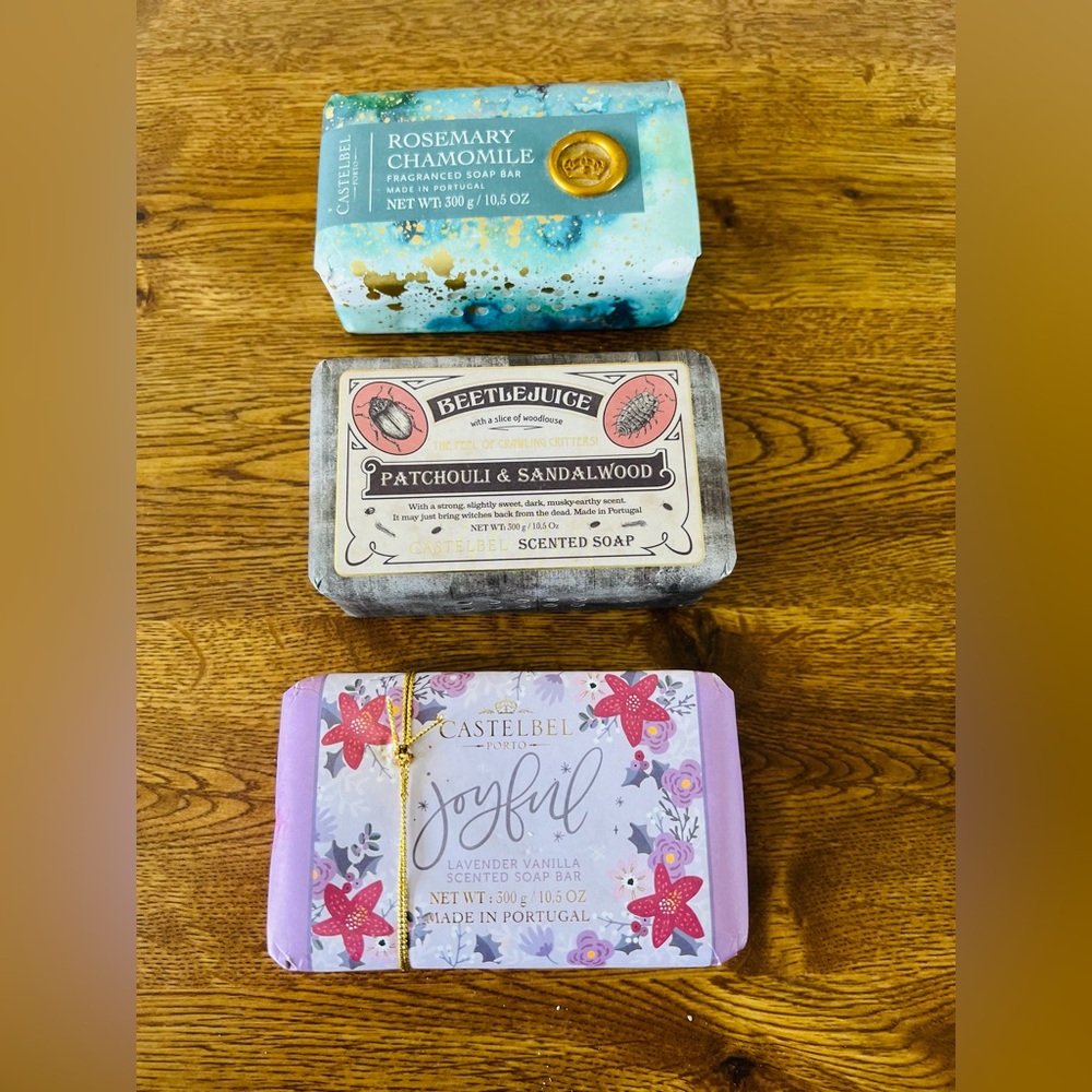 Beauty Lot of 3 Castelbel Porto Scented Soap Bars New!!